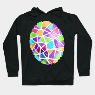 Colorful Mosaic Easter Egg Decoration For Easter Hoodie